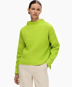Truien^Selected Femme Pullover Selma Ls Knit Noos Groen