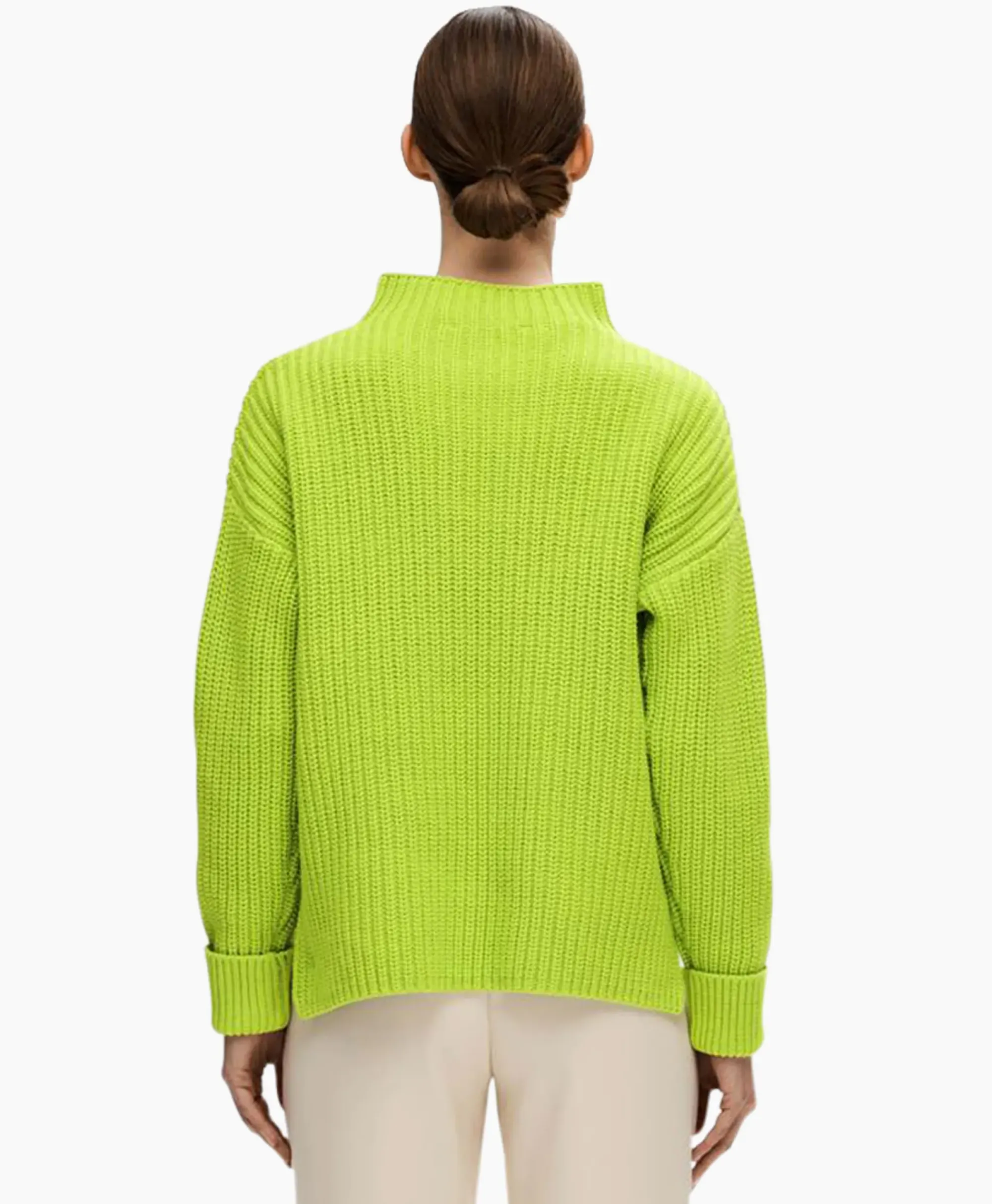 Truien^Selected Femme Pullover Selma Ls Knit Noos Groen