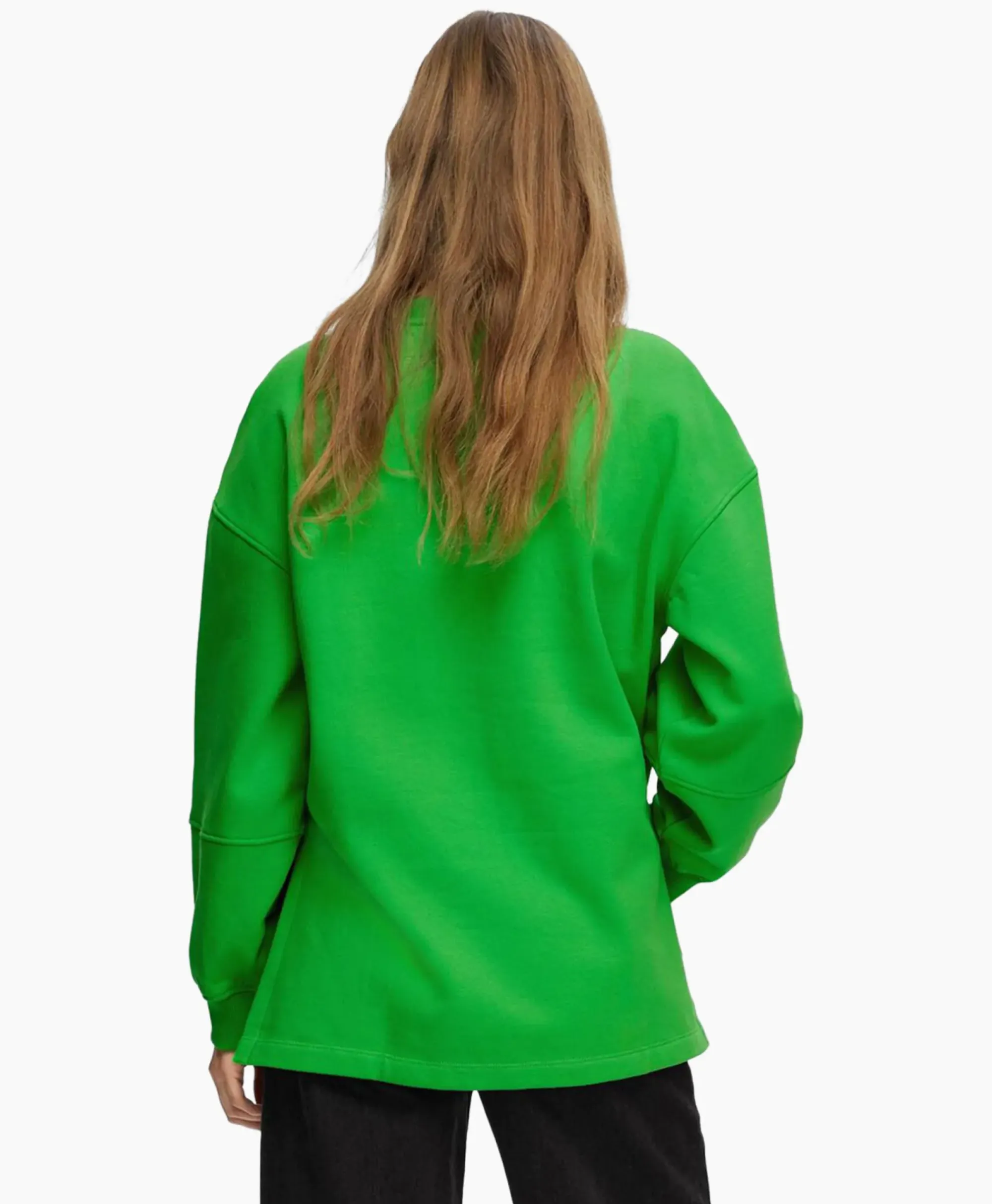 Truien^Selected Femme Pullover Yrsa Ls Crew Neck Sweat Groen