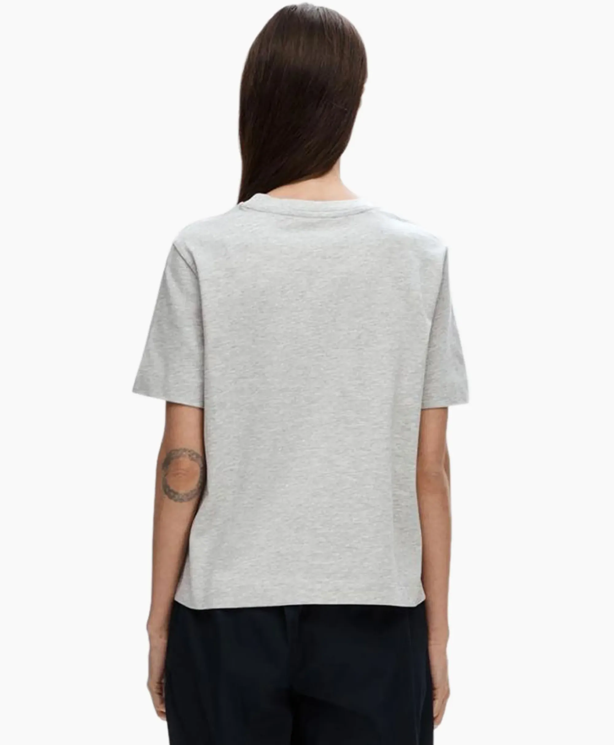 T-Shirts & Tops^Selected Femme T-Shirt Essential Ssboxy Tee Noos Licht Grijs