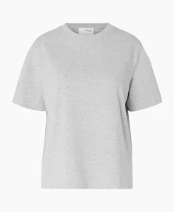 T-Shirts & Tops^Selected Femme T-Shirt Essential Ssboxy Tee Noos Licht Grijs