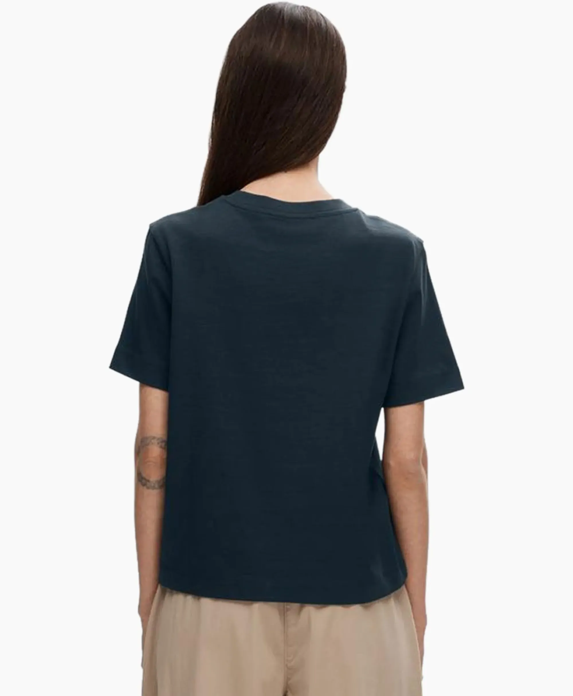 T-Shirts & Tops^Selected Femme T-Shirt Essential Ssboxy Tee Noos Donker Blauw