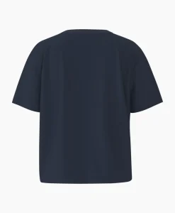 T-Shirts & Tops^Selected Femme T-Shirt Essential Ssboxy Tee Noos Donker Blauw