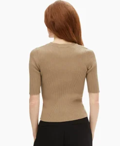 T-Shirts & Tops^Selected Femme Top Mala 2/4 Knit O-Neck B Noos Licht Grijs