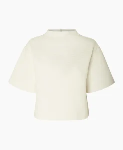 T-Shirts & Tops^Selected Femme T-Shirt Korte Mouw Frankie 2/4 T-Neck Wit