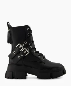 Laarzen^Steve Madden Enkellaars Traction Zwart
