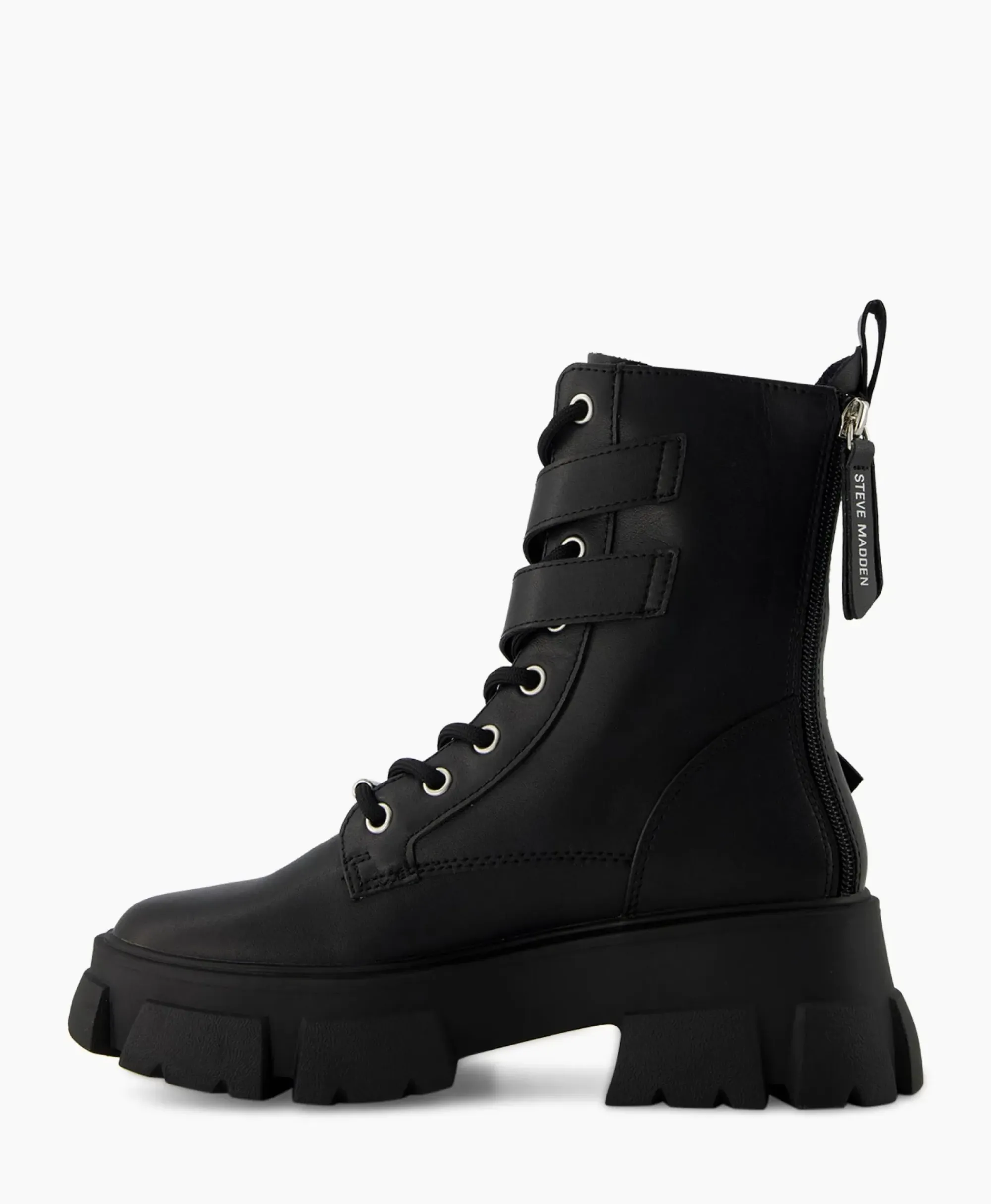 Laarzen^Steve Madden Enkellaars Traction Zwart
