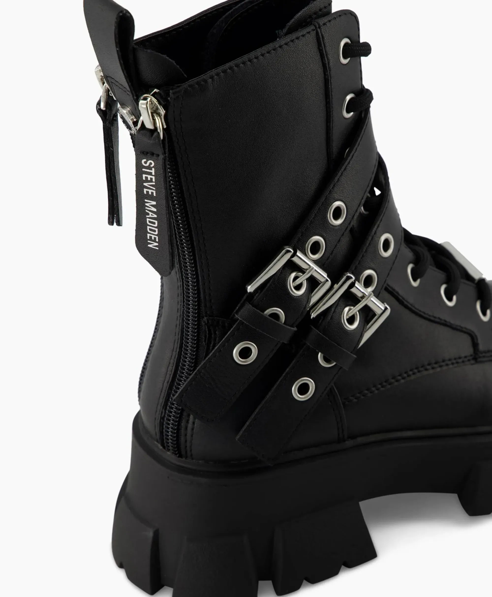 Laarzen^Steve Madden Enkellaars Traction Zwart