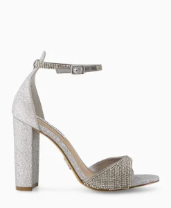 Sandalen^Steve Madden Sandaal Met Hak Capsule-R Zilver