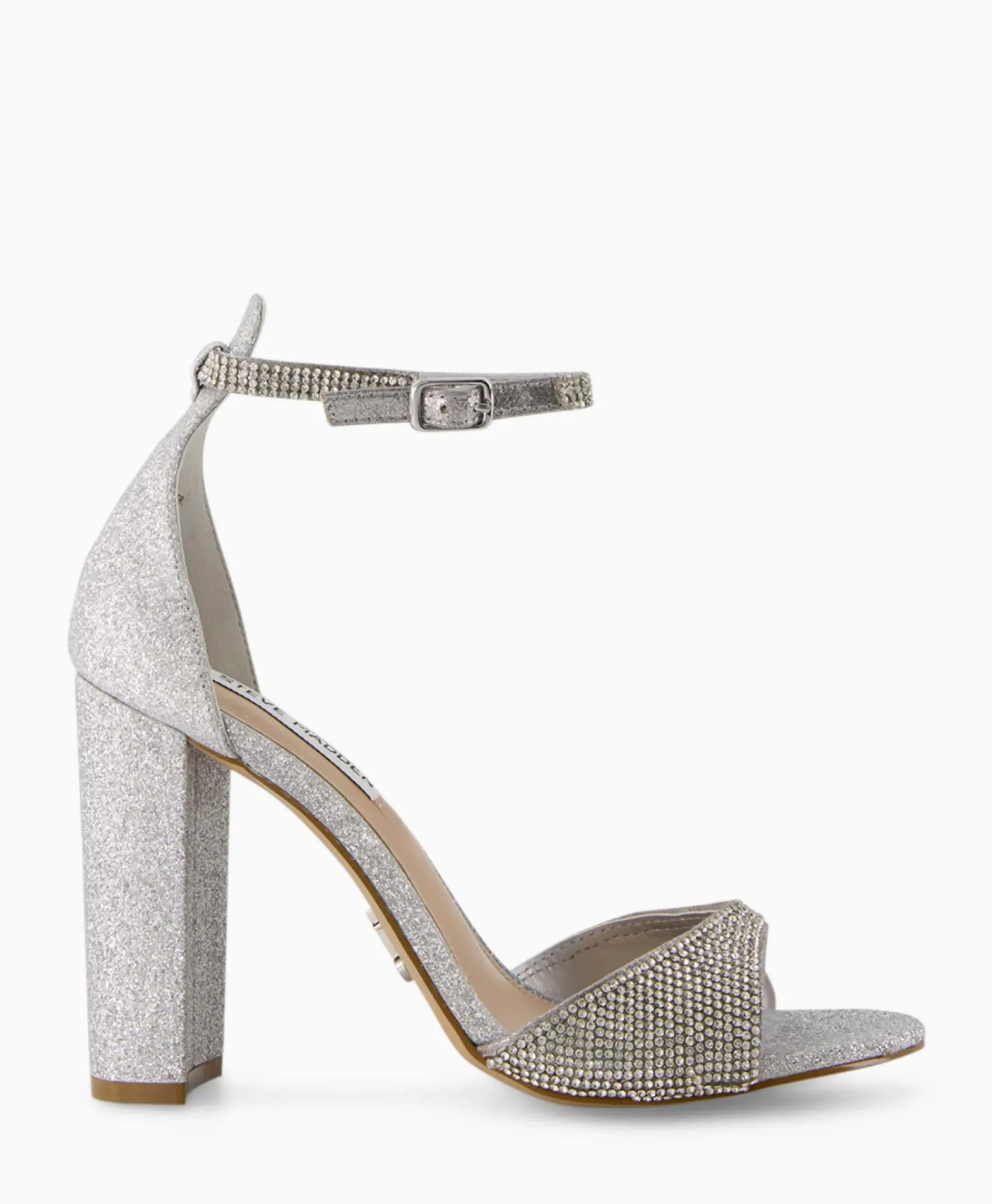Sandalen^Steve Madden Sandaal Met Hak Capsule-R Zilver