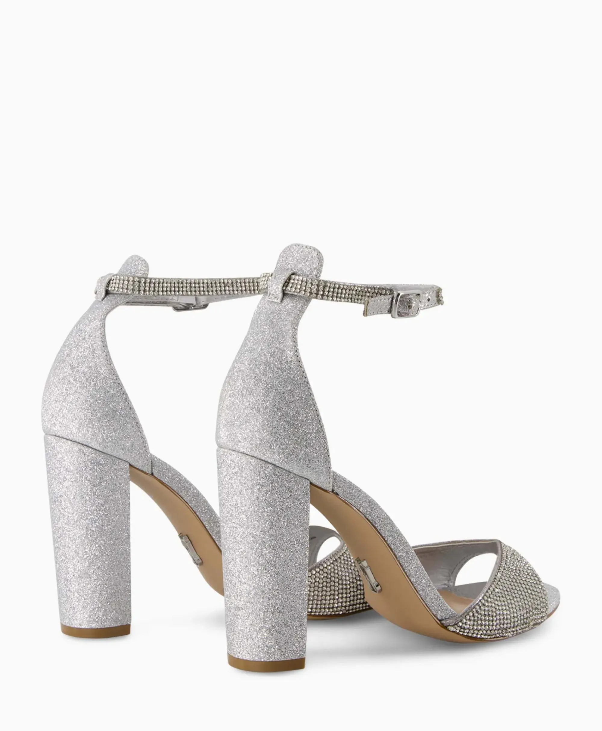 Sandalen^Steve Madden Sandaal Met Hak Capsule-R Zilver
