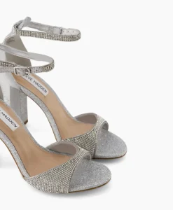 Sandalen^Steve Madden Sandaal Met Hak Capsule-R Zilver