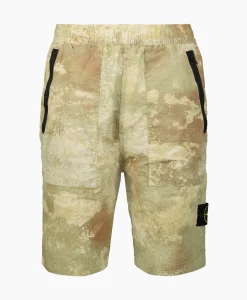 Broeken^Stone Island Korte Broek L20E1 Groen