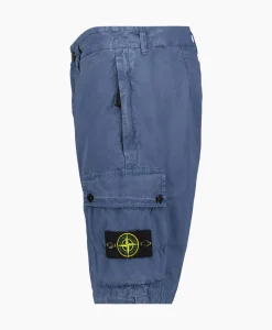 Broeken^Stone Island Korte Broek L11Wa Donker Blauw