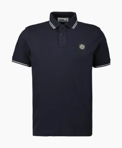 Polo's^Stone Island Polo 2Sc18 Blauw