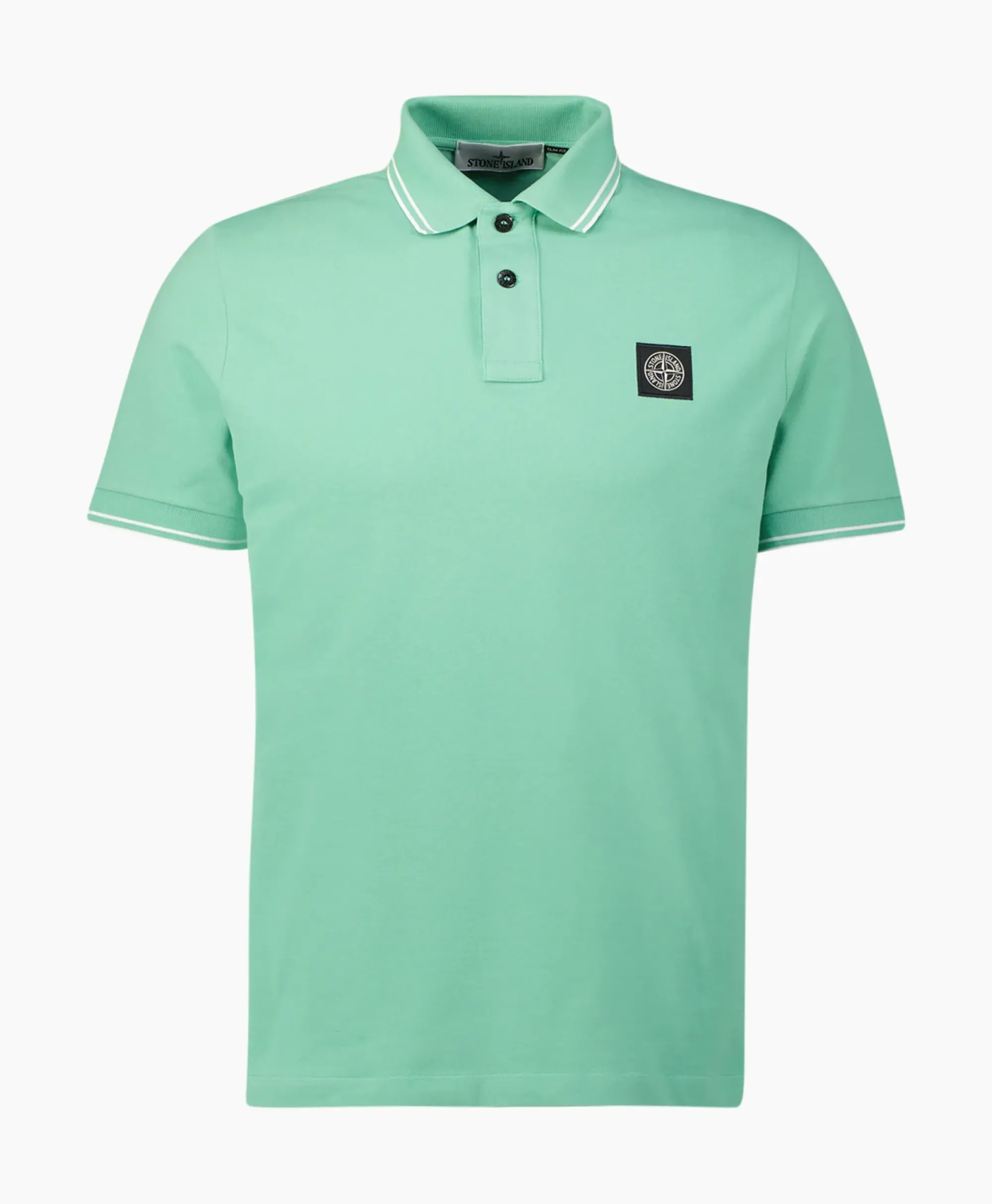 Polo's^Stone Island Polo 2Sc18 Licht Groen