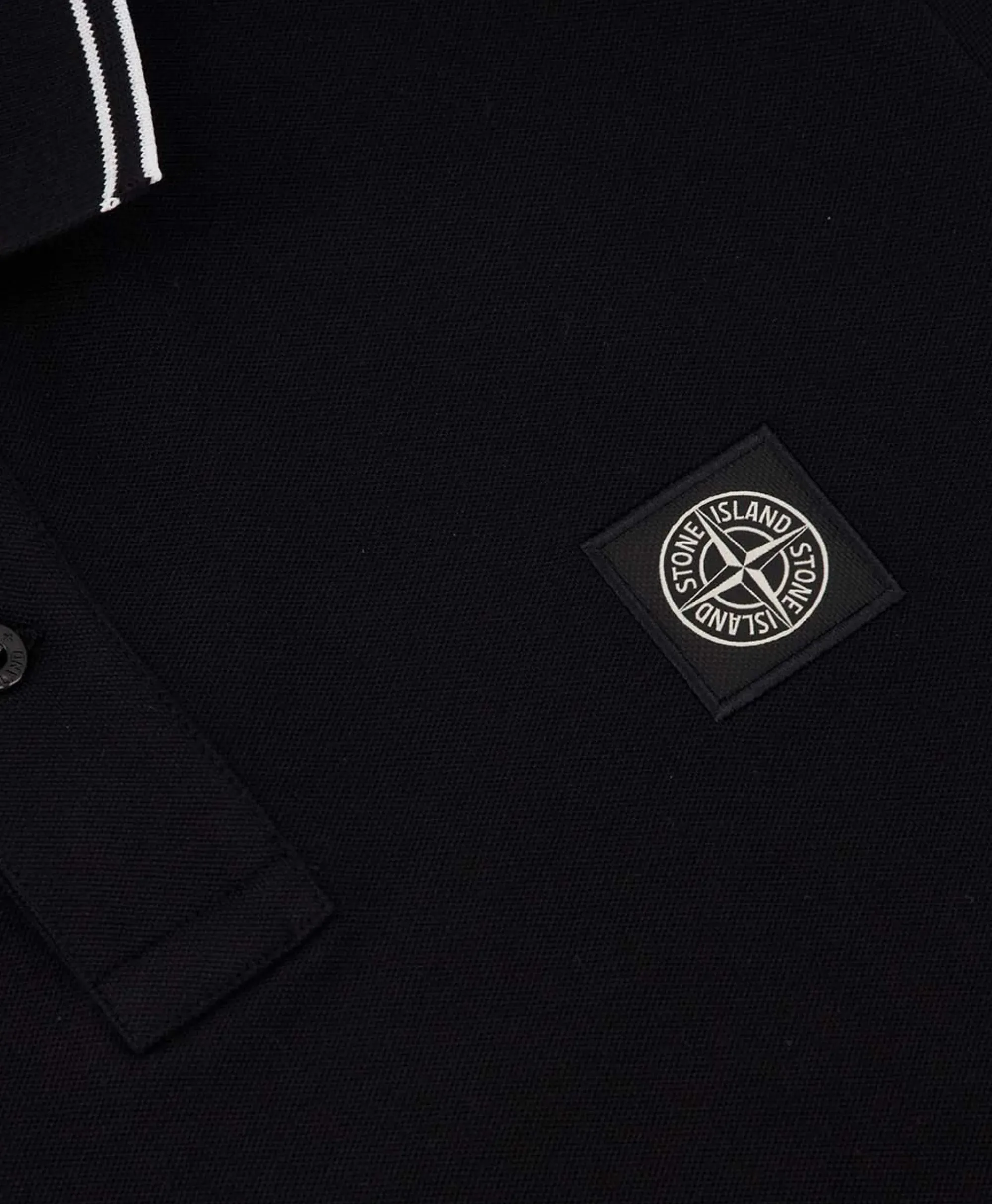 Polo's^Stone Island Polo 2Sc18 Zwart