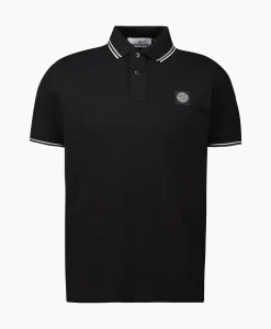 Polo's^Stone Island Polo 2Sc18 Zwart