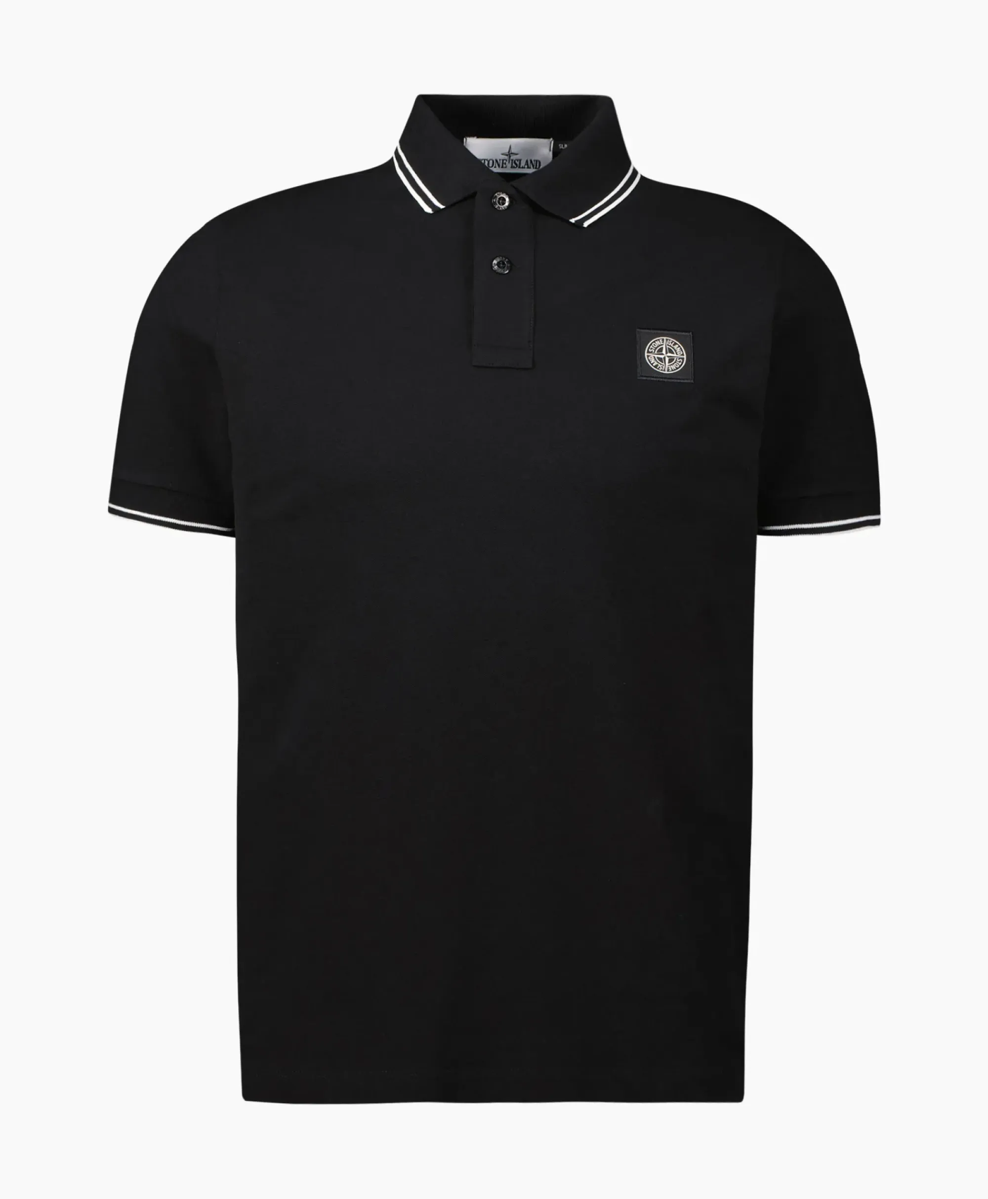 Polo's^Stone Island Polo 2Sc18 Zwart