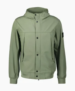 Jassen^Stone Island Softshell Jas 40227 Bruin