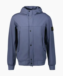 Jassen^Stone Island Softshell Jas 40227 Donker Blauw