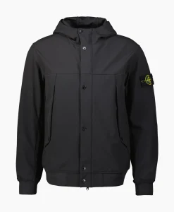 Jassen^Stone Island Softshell Jas 40227 Zwart