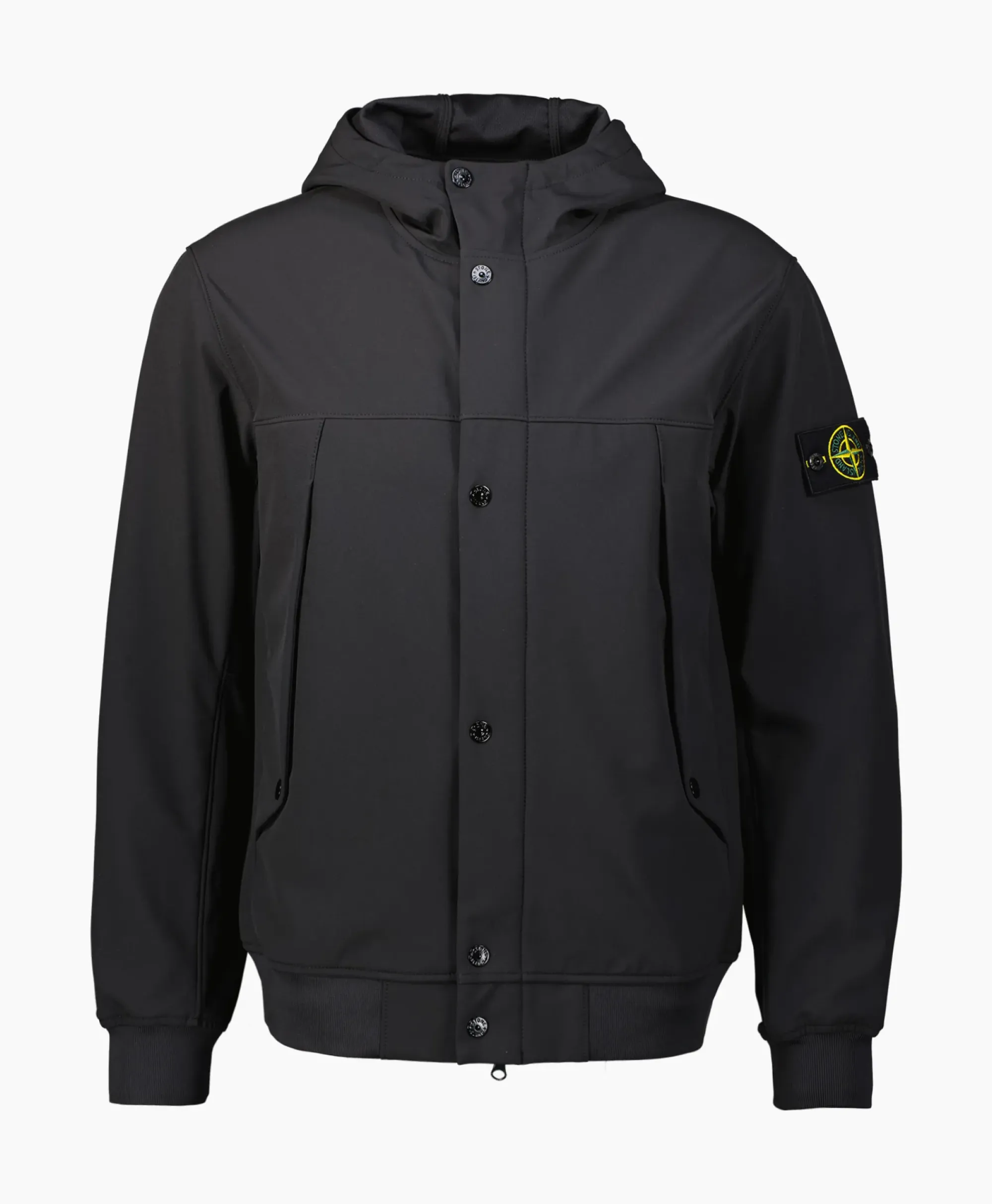Jassen^Stone Island Softshell Jas 40227 Zwart