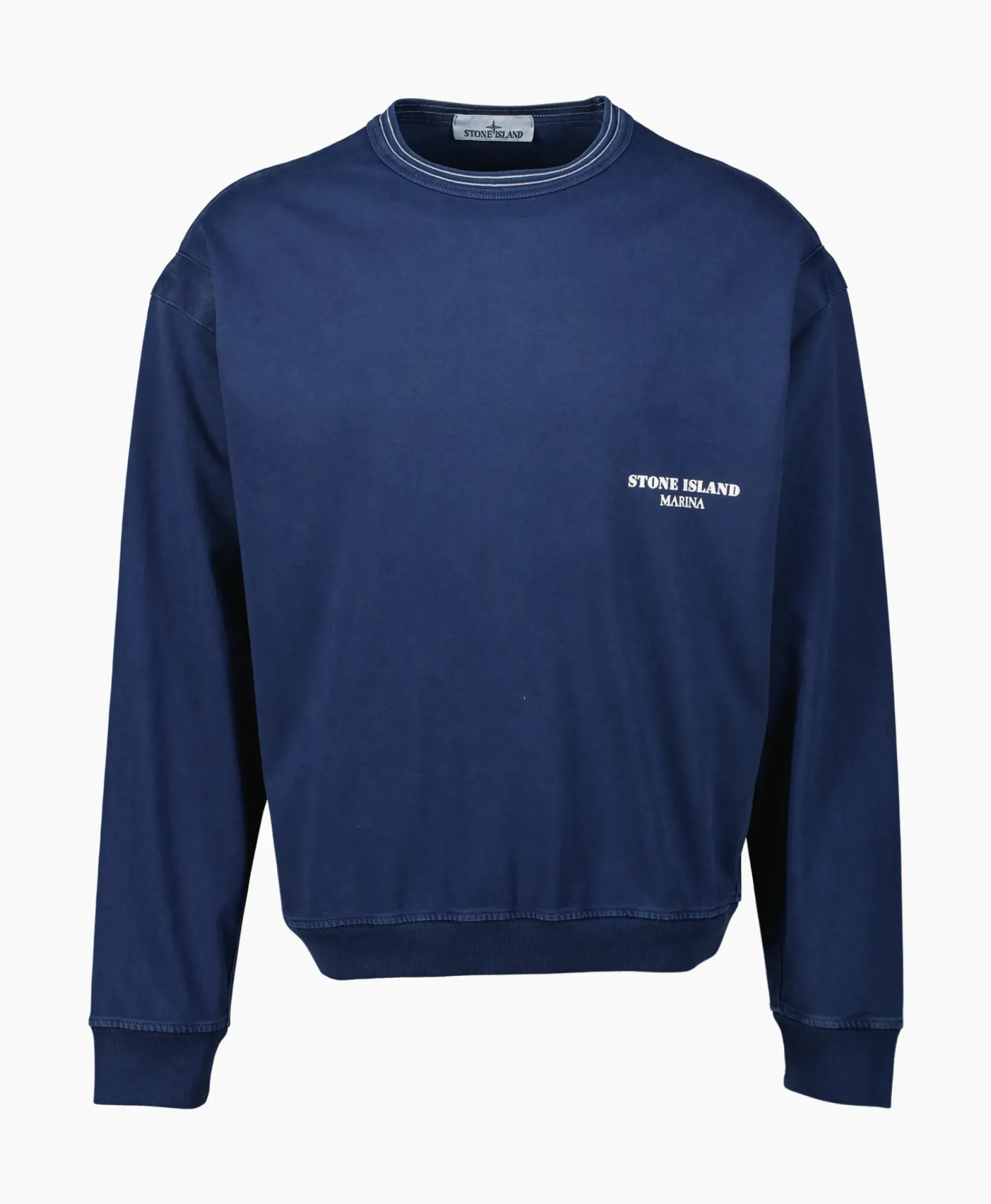Truien^Stone Island Sweater 614X2 Donker Blauw