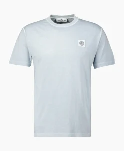 T-Shirts^Stone Island T-Shirt 23757 Licht Blauw