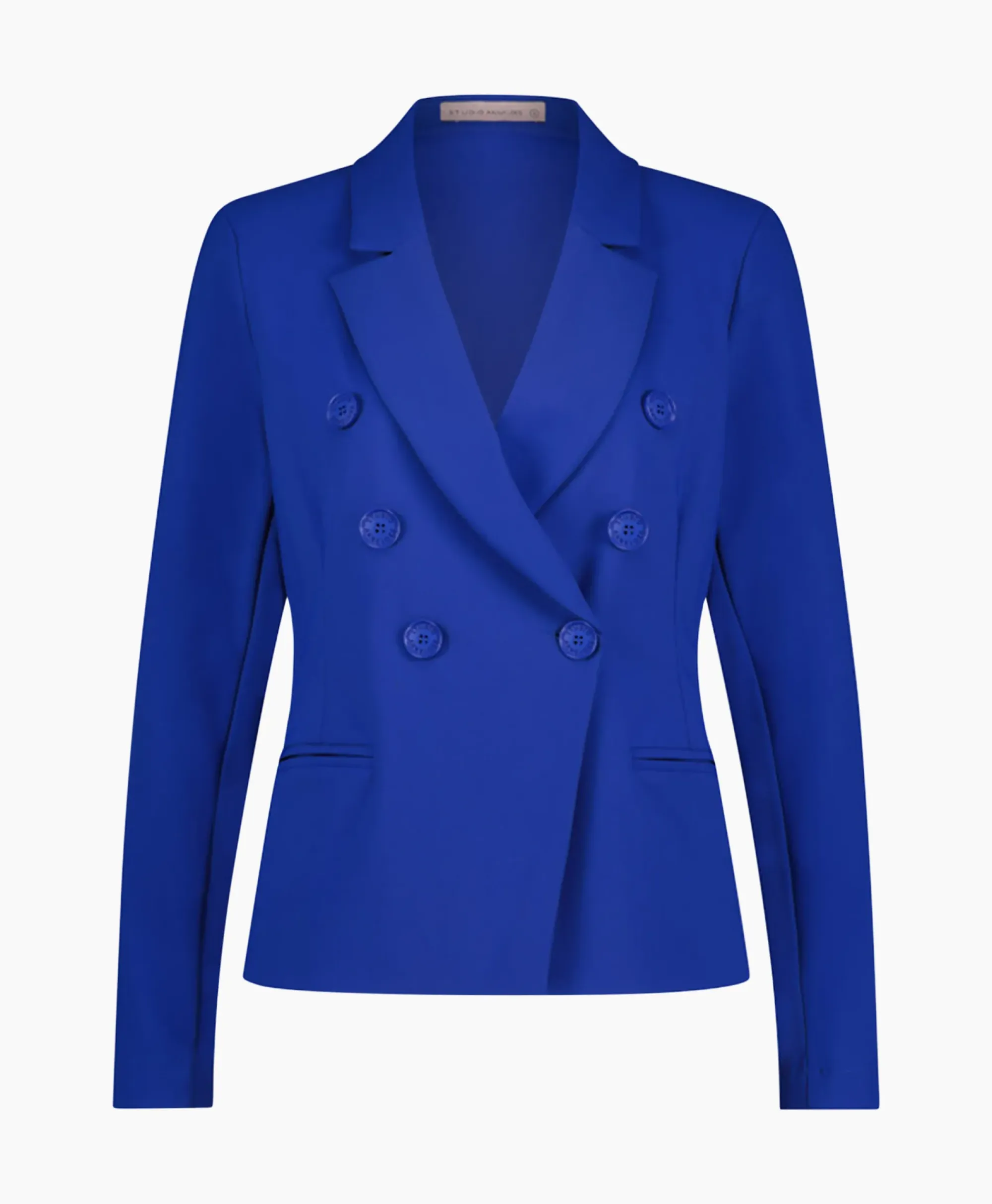 Blazers^Studio Anneloes Blazer Imari Bonded Blauw