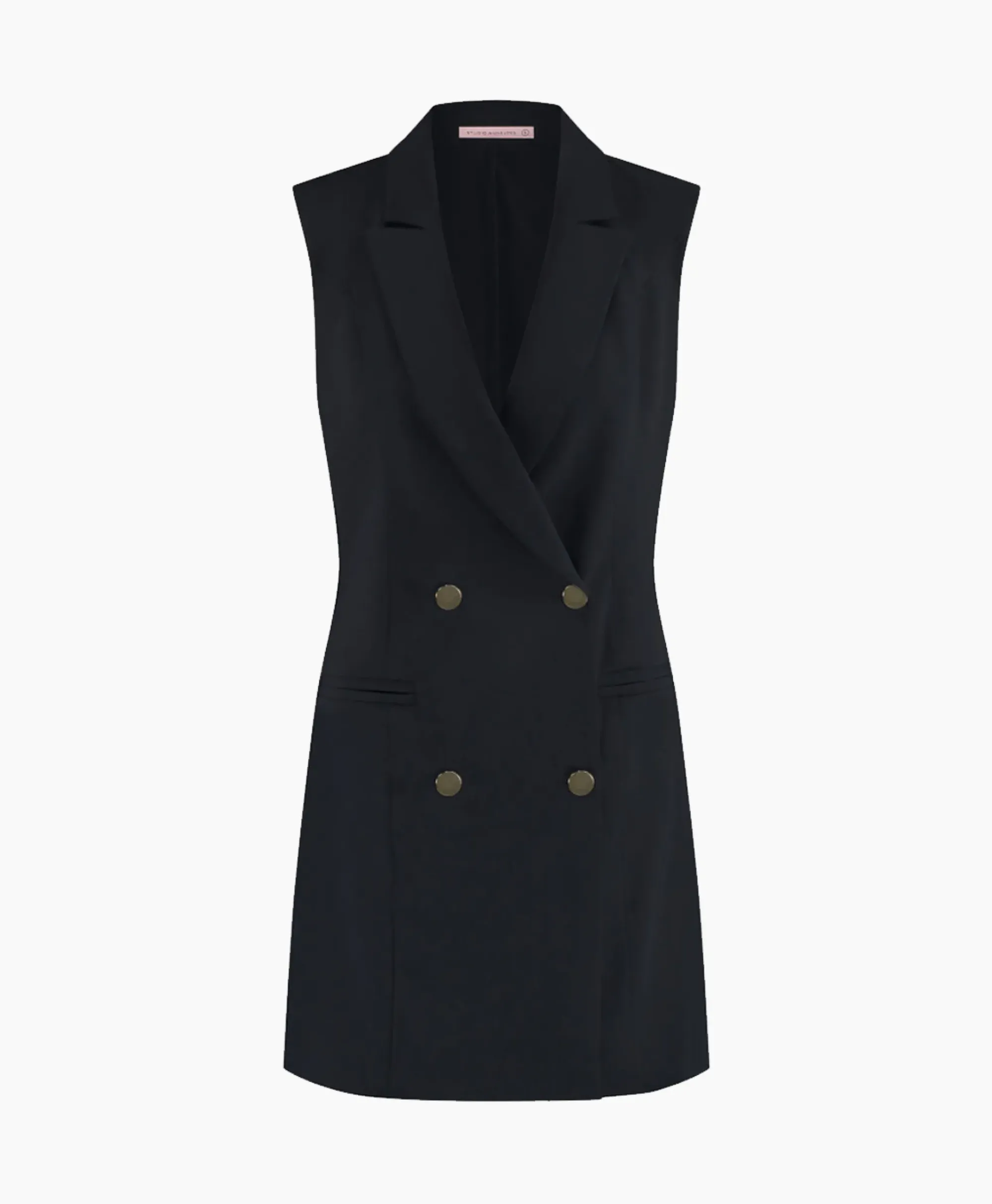 Gilets^Studio Anneloes Blazer Jazzy Bonded Donker Blauw