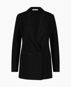 Blazers^Studio Anneloes Blazer Sence Orn. Jacquard Zwart