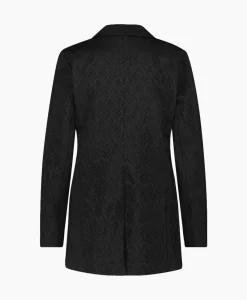 Blazers^Studio Anneloes Blazer Sence Orn. Jacquard Zwart