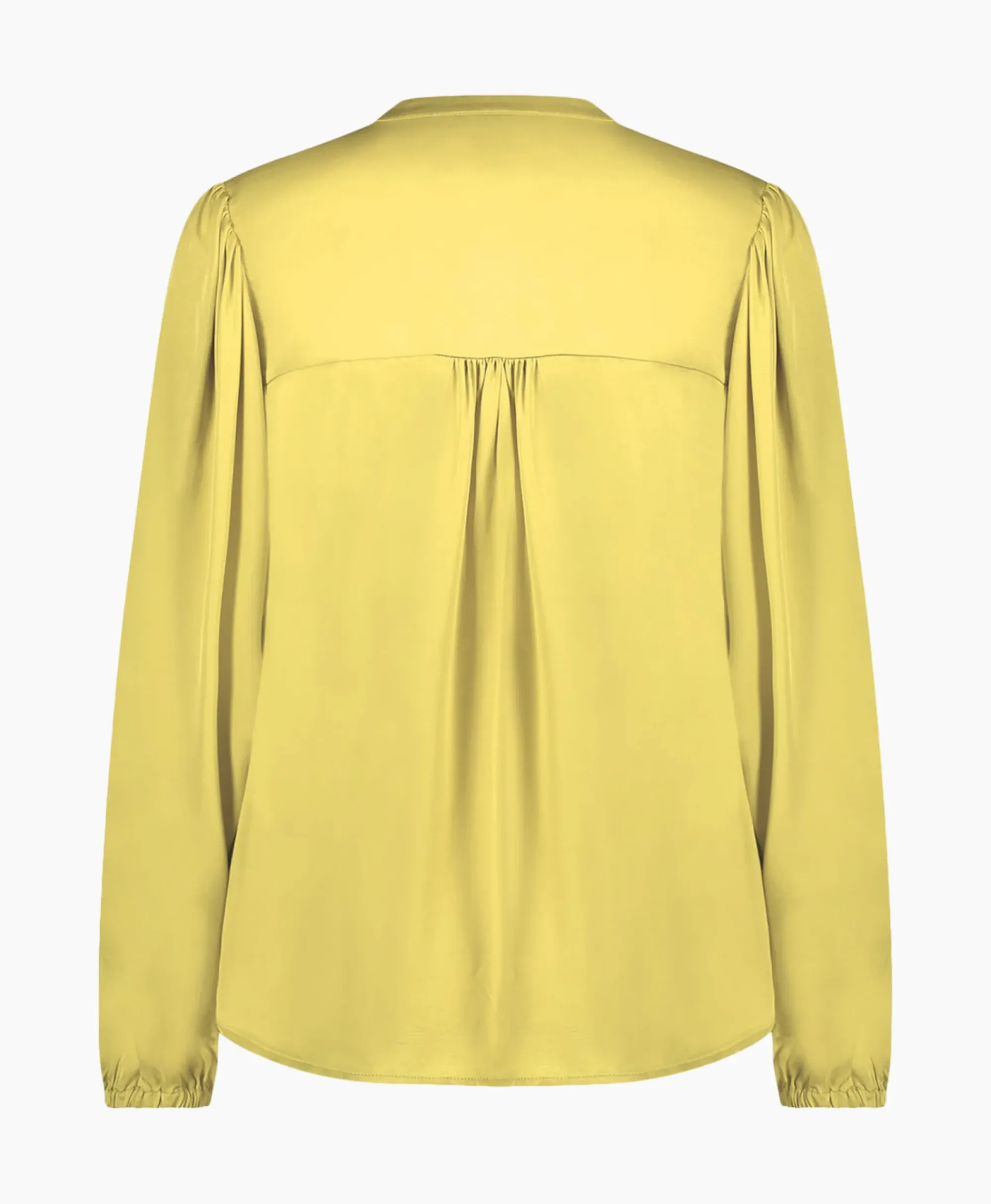 Blouses^Studio Anneloes Blouse Birdie Ls Satin Geel