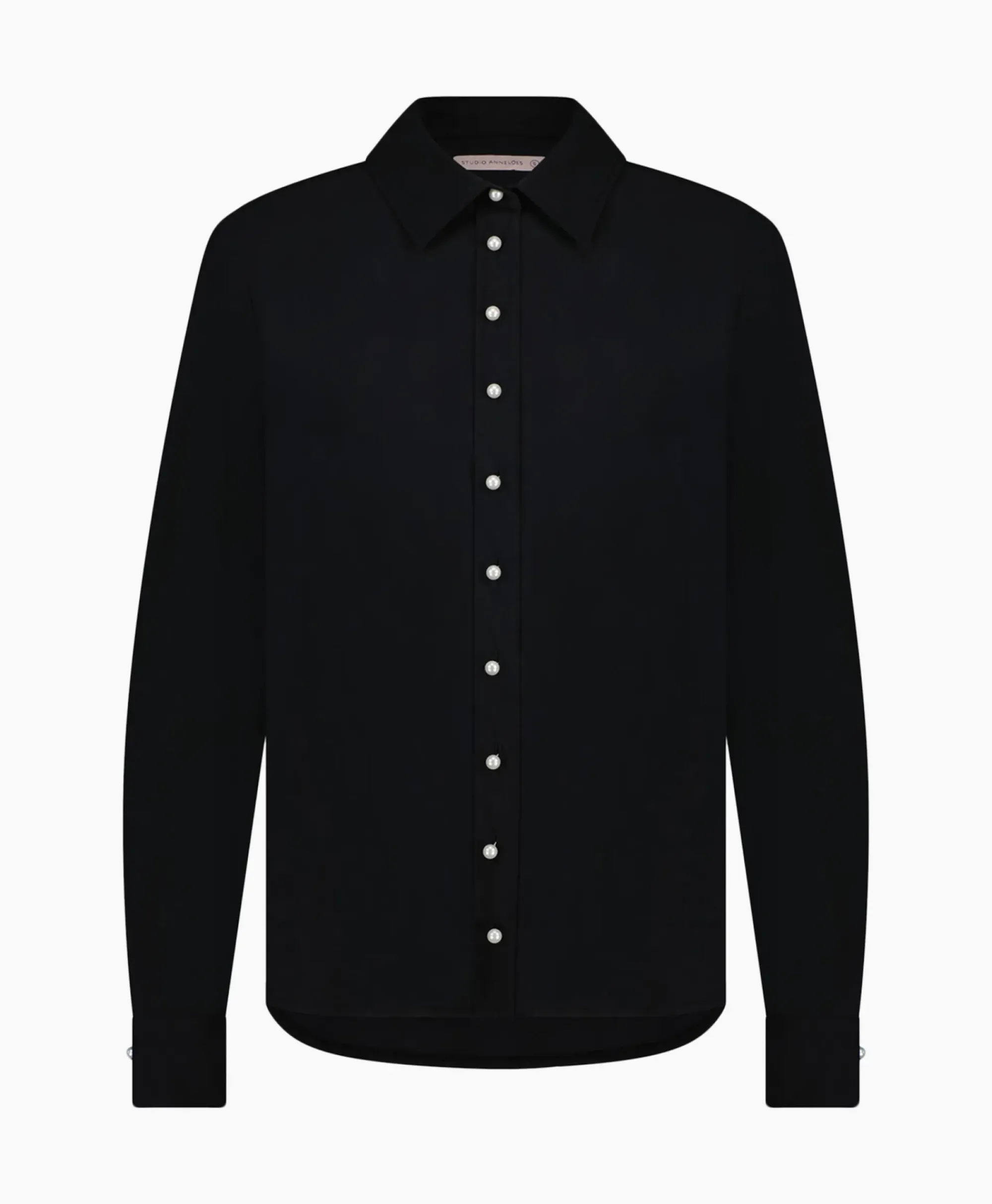 Blouses^Studio Anneloes Blouse Bobby Pearl Pinstripe Zwart Dessin