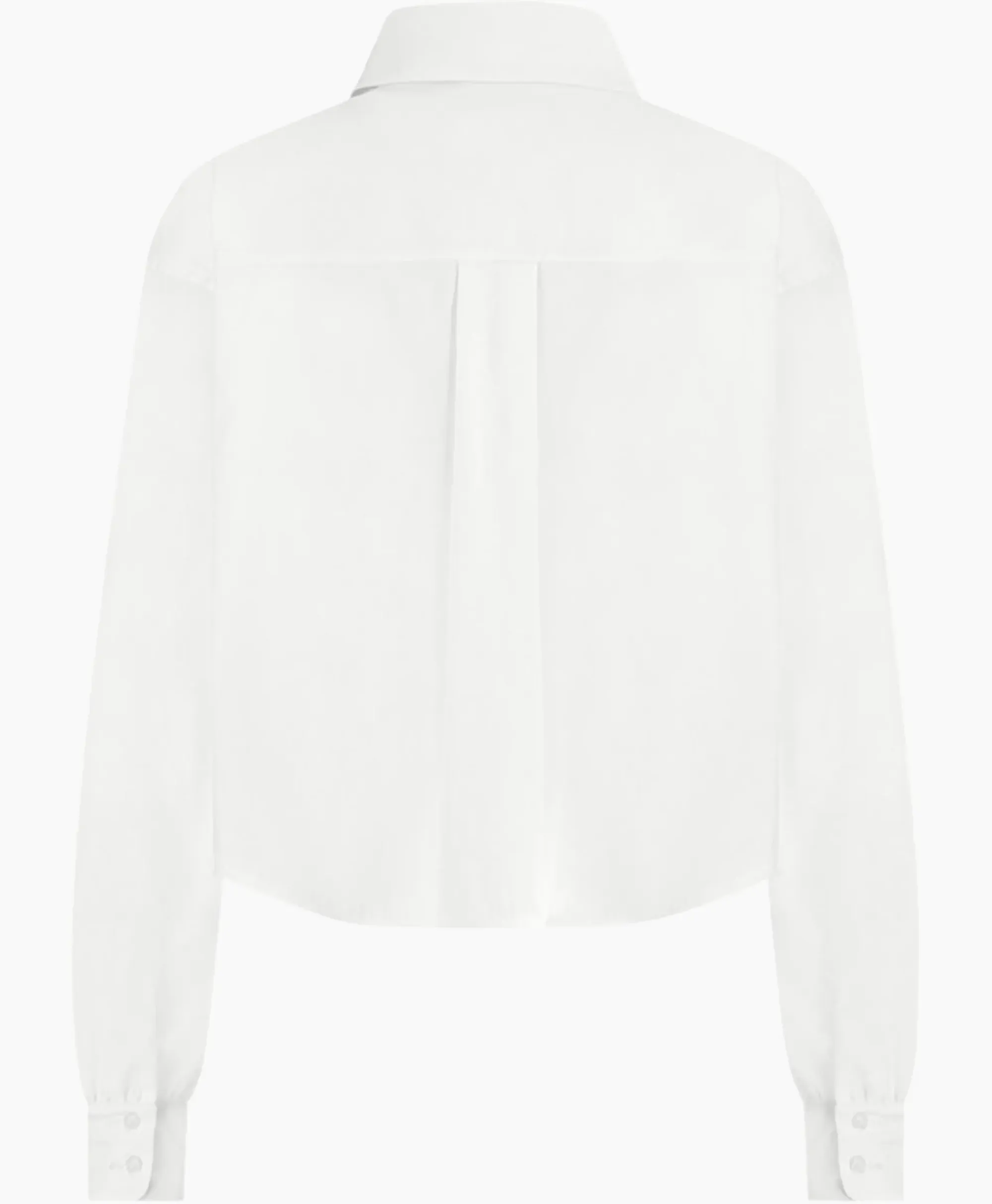 Blouses^Studio Anneloes Blouse Dion Cropped Poplin Wit
