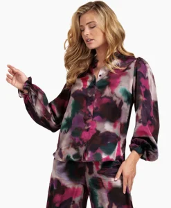 Blouses^Studio Anneloes Blouse Fawn Fading Satin Pink