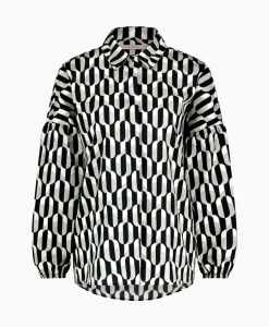 Blouses^Studio Anneloes Blouse Havana Coffee Beans Zwart Dessin