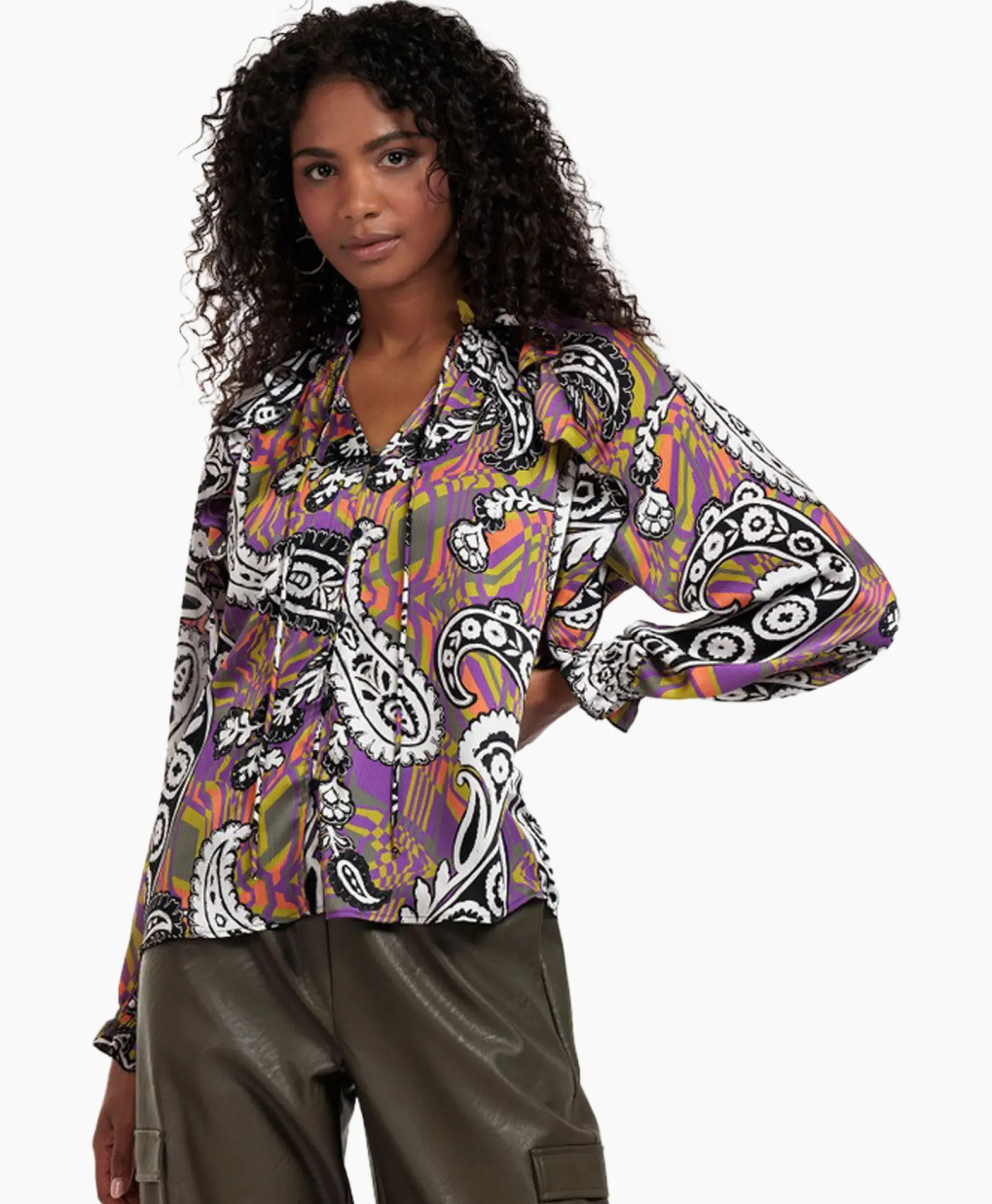Blouses^Studio Anneloes Blouse Revelin Voile Paisley Combo L