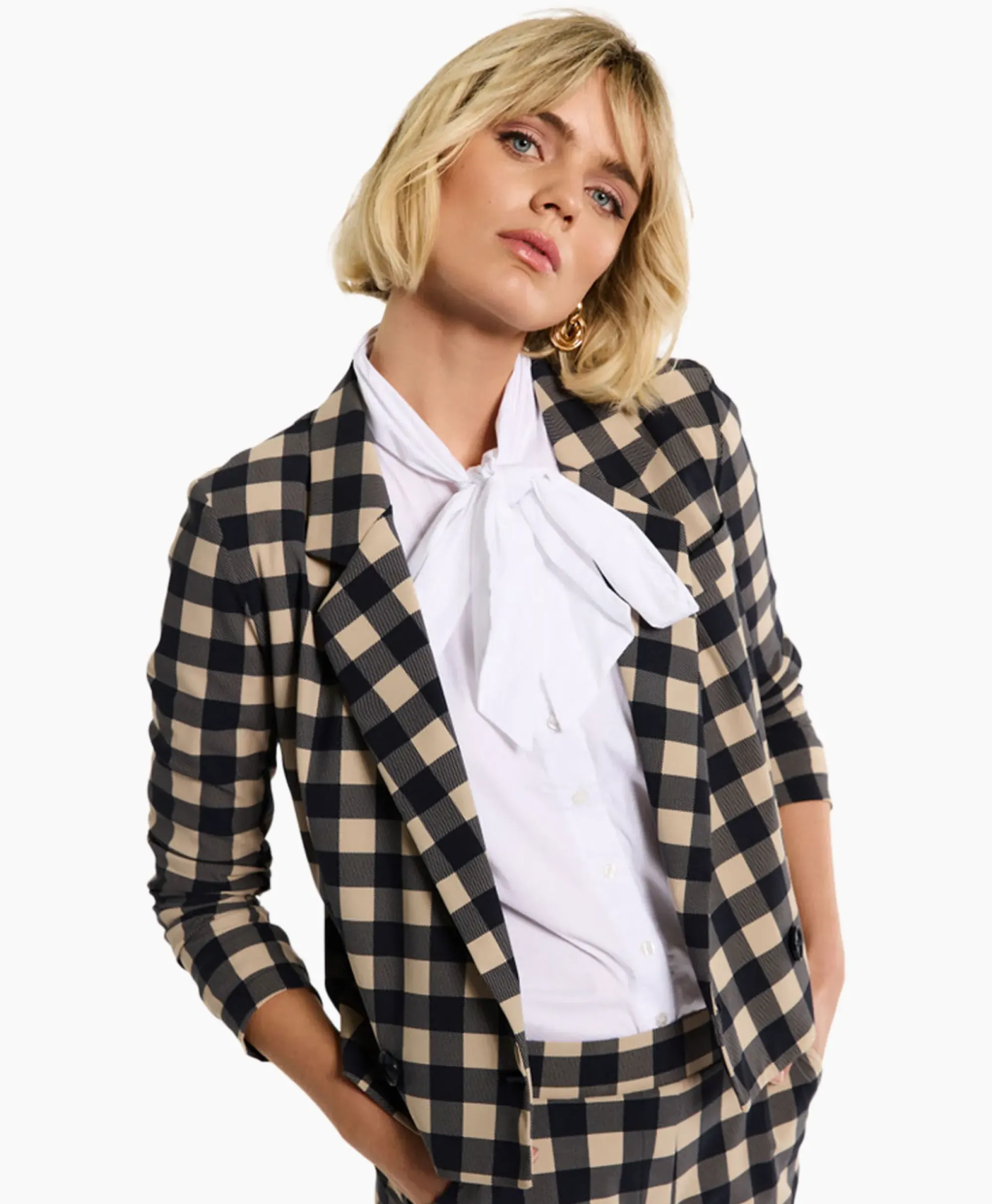 Blouses^Studio Anneloes Blouse Shirley Poplin Wit