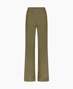 Broeken^Studio Anneloes Broek Alex Bonded Trousers Bruin Dessin