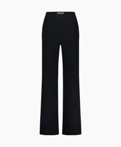 Broeken^Studio Anneloes Broek Alex Bonded Mesh Trousers Zwart Dessin