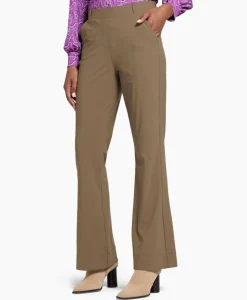 Broeken^Studio Anneloes Broek Flair Bonded Trousers Bruin Dessin