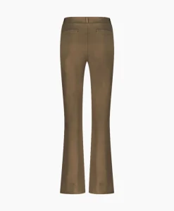Broeken^Studio Anneloes Broek Flair Bonded Trousers Bruin Dessin