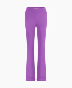 Broeken^Studio Anneloes Broek Flair Bonded Trousers Paars