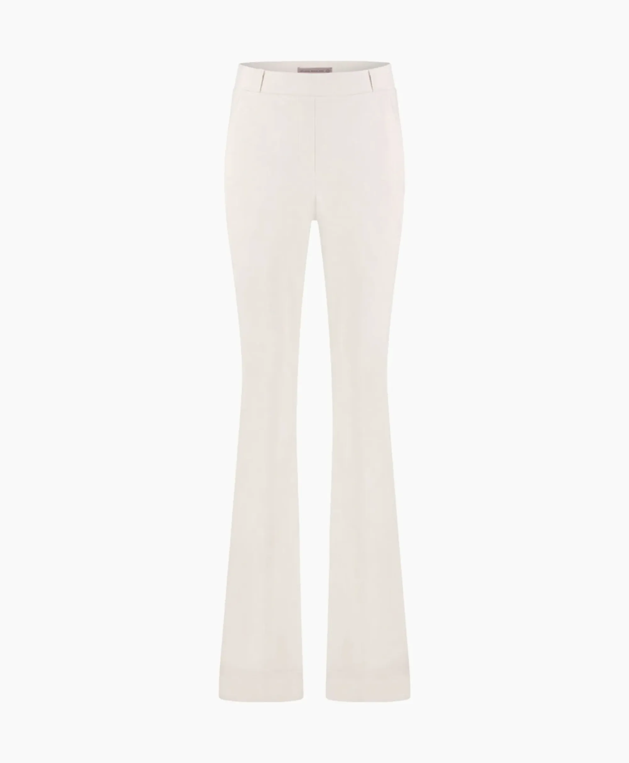 Broeken^Studio Anneloes Broek Flair Long Shiny Bnd Trousers Off White