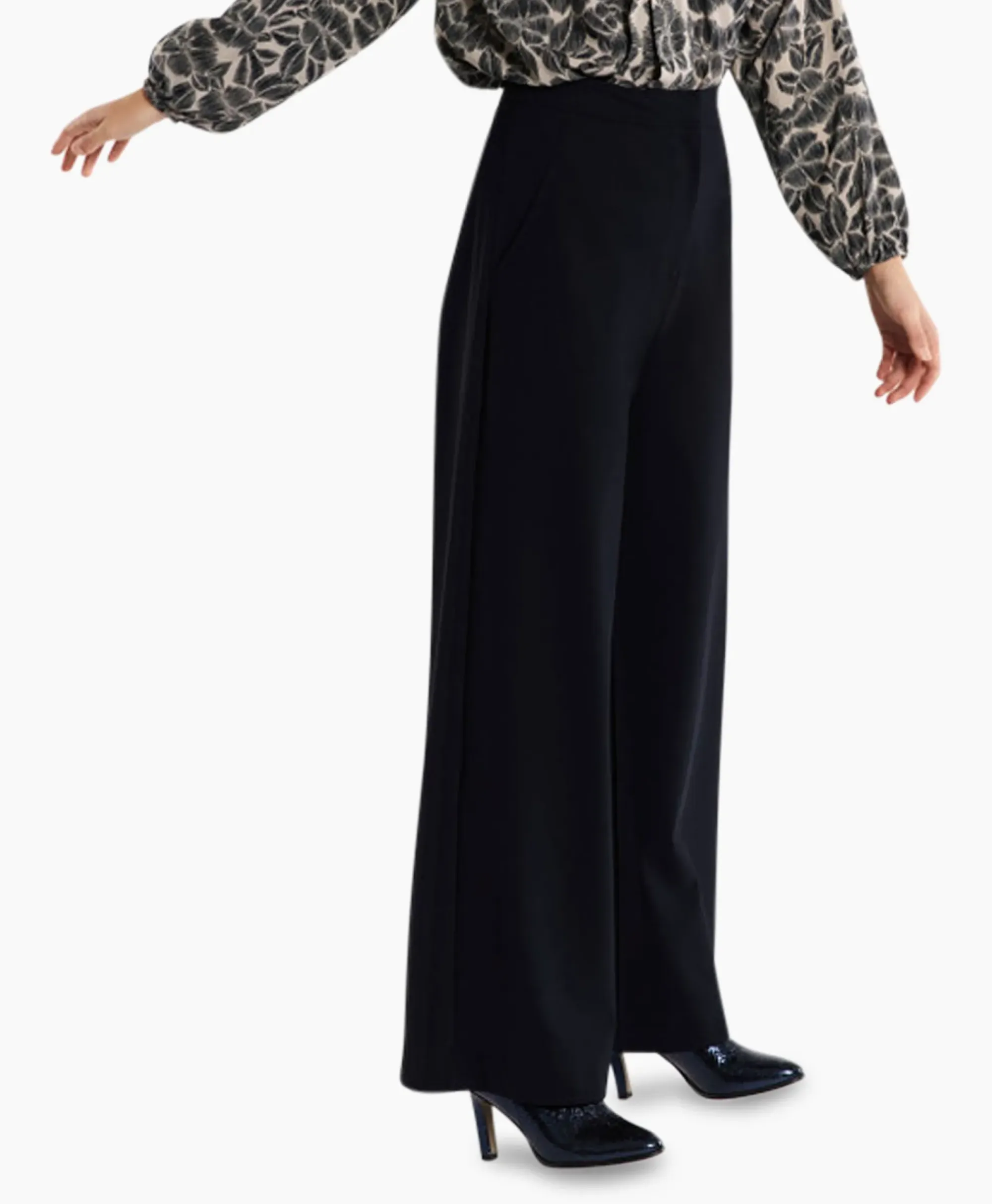 Broeken^Studio Anneloes Broek Holly Bonded Trousers Donker Blauw