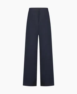 Broeken^Studio Anneloes Broek Holly Bonded Trousers Donker Blauw