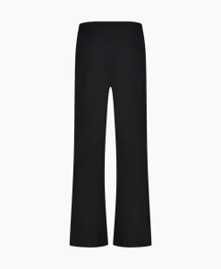 Broeken^Studio Anneloes Broek Jessy Bonded Button Trousers Zwart Dessin