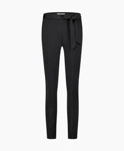 Broeken^Studio Anneloes Broek Katlyn Shiny Bnd Trousers Zwart